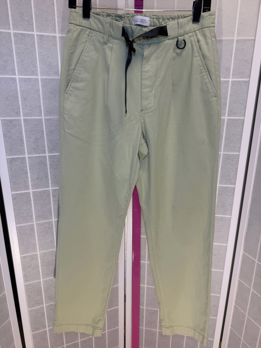 Saturdays New York City Pastel Mint Top - Picture 1 of 9